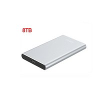 타입-C USB 3.1 고속 휴대용 1TB 2TB SSD 4TB 16TB 외장 하드 디스크 8TB 노트북 용 저장, [09] 8TB sliver