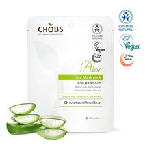 [씨에이치오비에스] CHOBS 유기농 알로에 마스크팩 25ml (BDIH인증 비건화장품 V, 상세 설명 참조, 상세 설명 참조