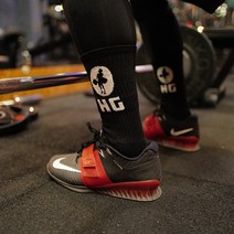HOOKGRIP 훅그립 크루삭스 발목양말 역도 크로스핏, 크루삭스블랙레드