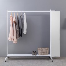 아티코 1500행거 전신거울세트 YJ-P91M, YJ-P91M 화이트