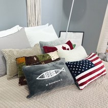 [더베딩샵] 극세사쿠션 사각 베개 솜포함 30x50 7종, 단품