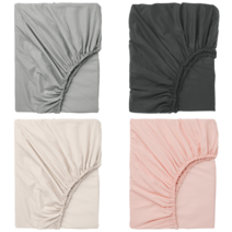 이케아 침대시트 DVALA 드발라 매트리스커버 라이트블루 90x200 cm