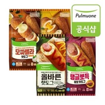 풀무원 [풀무원] 올바른 핫도그X1봉+모짜렐라치즈앤소세지X1봉+탱글뽀득점보X1봉+체다모짜X1봉 총16개, 올바른1+모짜1+탱글뽀득1+체다모짜1