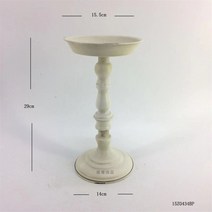 고각배 화기 흰색 낡은 꽃병 화옹 회고 철예 유럽식 식탁 꽃꽂이, 백구 화기 15z0434bp-l