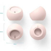 데스크스탠드 아이폰 맥세이프 13 홀더 프로 충전 실리콘 맥용 마그네틱 무선 모양 도킹 볼 스테이션, 분홍색