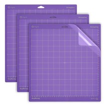 IVyne Cricut용 커팅 매트 Cricut Explorer Air 2 / Maker/Air/Maker 3용 패브릭 그립 커팅 매트 30.5 x 30.5cm(12 x 12인치, StrongGrip-Purple