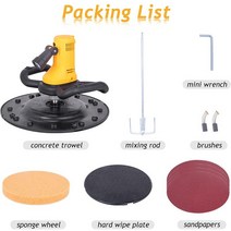 몰탈 믹서기 콘크리트 시멘트 교반기 전기 흙손 벽 매끄럽게 하는 기계 콘크리트 시멘트 회반죽 속도, 01 as pic_03 220V UK Plug