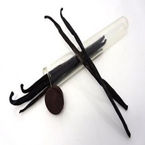 Hula Girl Indonesian Vanilla Beans Gourmet 6-7 Inches Long in Airtight Glass Tube - 5pcs., 1
