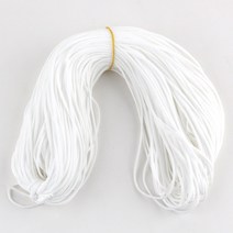 SCYarn 마스크끈 마스크고무줄 50마 (45m) 마스크부자재 3.5mm, 흰색