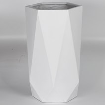 순둥이네화분 마블화분 육각형화분 마블육각 대, 흰색