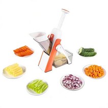 슬라이서 Multifunctional Manual Carrot Vegetable Cutter Chopper Potato Slicer Food Shredder Fruit Grater, [02] 주황색, 02 주황색