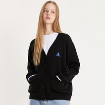 이십오퍼센테이지 25P 스몰 트라이앵글 로고 가디건 [블랙]