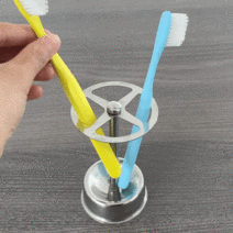 [생활양식] 스텐 4구 칫솔꽂이 치솔 거치대 보관함