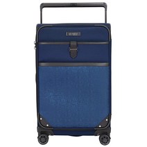 M&A Toujours 와이드 트롤리 양면 오프닝 TSA 락 기내용 또는 여행 가방 수하물 네이비 블루) Dual