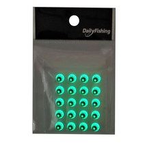 3D 물고기눈알 스티커 물고기 눈 보수용 인공눈 스티커, 야광아이