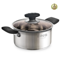 라이브잇 키친아트 아인스 스텐 양수냄비, 22cm, 3세트, 혼합 색상