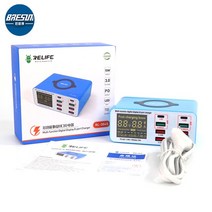 휴대폰수리도구 RELIFE RL-304S 304M 다기능 디지털 디스플레이 무선 충전기 USB QC 3.0 PD 45W 전화 ipad, 02 RL-304S