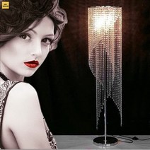 북유럽 노르딕 크리스탈 샹들리에 LED 5성호텔 무드등 장스탠드 밝기미세조정 ch259, 리모컨원격제어, 골드