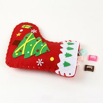 연아트 크리스마스 양말 만들기 재료 10인 가방 펠트 부직포 산타 트리 눈사람 루돌프 유아 어린이 양말가방, 10개, D_01_펠트양말_루돌프