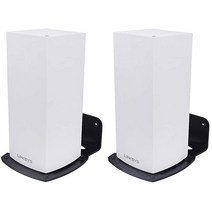 OkeMeeo Linksys Velop 와이파이 6 벽 마운트 알루미늄 마운트 Linksys MX10/MX5 AX5300 AX4200 MX8400 MX12600 MX4200 라우터, 2 Packs Black