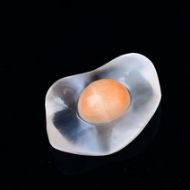 마음챙김 차크라 파워스톤 치유 명상 천연 화이트 셀레나이트 오렌지 석고 조각 계란 크리스탈 광석 장식 입상 공예 홈 데코 DIY 선물, Egg