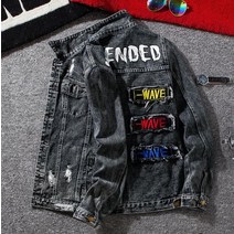 남성청자켓 청카바 남자 라이더자켓 빈티지 워싱 프린팅 가을