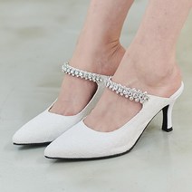 분홍슈즈 레이스 보석 웨딩슈즈 구두 펌프스 PA-0708-1