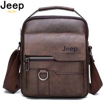 JEEP BULUO 럭셔리 브랜드 남성 크로스 바디 메신저 가방 비즈니스 캐주얼 핸드백 남성 PU 어깨에 매는 가방 대용량