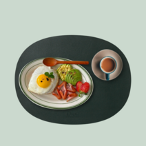 디아르 프리미엄 가죽 식탁매트 식탁 테이블매트 2세대 단품 (티코스터없음), 그린(티코스터미포함)