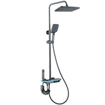 온도표시 샤워기 화이트 스마트 LED 헤드 해바라기