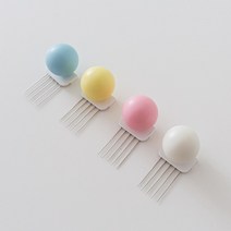 원목 컬러 볼 꼭꼬핀 우드 벽지걸이 못없이 액자걸이 꼬꼬핀, 블루