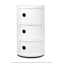 Kartell 카르텔 수납장 콤포니빌리3단 화이트