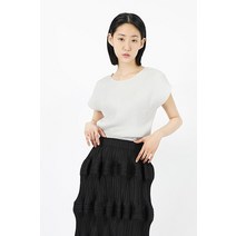 요이츠 라운드 보리주름 캡소매 블라우스_YG05PQB80