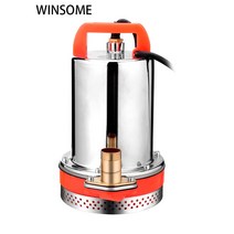 1마력모터 수중펌프 양수기12V 스테인레스 스틸 잠수정 펌프 48V 농업 정원 도구 수중 하수 자체 흡입 배수, 03 DC48V 380W 7m wire