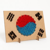 율아트 스트링아트 도안 태극기 만들기 재료 우드공예