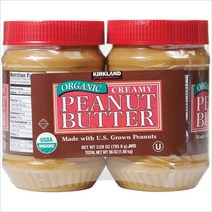 (미국직배) 코스트코 커클랜드 땅콩잼 땅콩 스프레드 793g 2개 Kirkland Signature Organic Peanut Butter 28 oz 2-coun