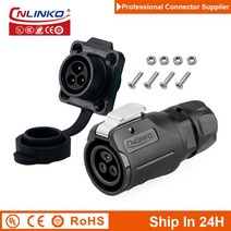 Cnlinko LP16 항공 3pin M16 방수 솔더 플러그 소켓 와이어 전기 오토바이 스쿠터 충전기에 대 한 공동 전원 커넥터, Female Plug Set3