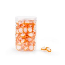 watchget 에스프레소/커피용 주사기 필터 PTFE 소수성 멤브레인 25mm 직경 0.45um 모공 사이즈 비멸균 실험실 100개 오렌지