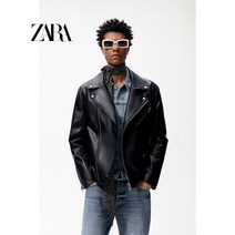 ZARA 자라 페이크 레더 가죽 라이더 자켓