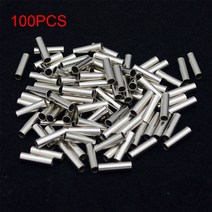라운드 구리 낚시 튜브 알루미늄 크림프 슬리브 커넥터 100mm-1.0mm 라인 액세서리 도구 2.8 피스, 06 2.0 x 8mm