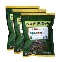 (주)미산약초농장[2개사면1개더]엄지왕 어성초건뿌리 150g, 3개