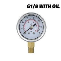 디지털 게이지 버니어 캘리퍼스 켈리퍼스 압력 측정기 정밀 나사 연결 스테인레스 스틸 구리 조인트 넥 인터페이스 직경-119, 0-4bar+02