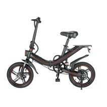 전기 접이식 도시 자전거 유럽 및 미국 창고 16 인치 500W, 02 Black