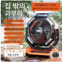 크로스보더 뉴 usb 보조배터리 조명 다용도 아웃도어 휴대용 산업용 텐트 충전 선풍기, D13 오렌지 4W mAh
