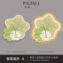 벽 무드등 무선 간접조명 판다 침대 카페 인테리어조명 상큼 집들이선물 그림 거실, A