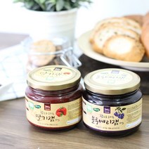 사그담 참농꾼 유기농 딸기잼과 블루베리잼