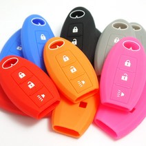 인피니티 스마트 키홀더 키케이스 3 4 버튼 실리콘, 4버튼(블랙)