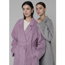 에고에딧 알파카 오버 핏 벨트 코트