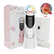 홈케어리프팅 목 얼굴 리프팅 마사지기 ems 페이셜 마사지 led 라이트 테라피 소닉 진동 링클 제거 스킨 타이트닝 핫 쿨 트리트먼트 스킨 케어 뷰티 디바이스, 상자 오순절이있는 유형 2