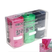 한장씩 뽑아쓰는 3색 비닐봉투 롤 50매 3롤 위생비닐봉투 기저귀봉투 분리수거, 상품선택